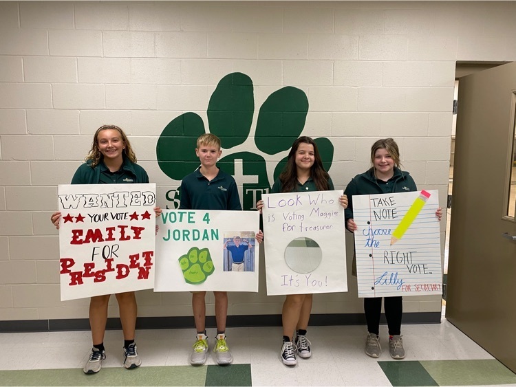 2022-23 Student Council with posters
