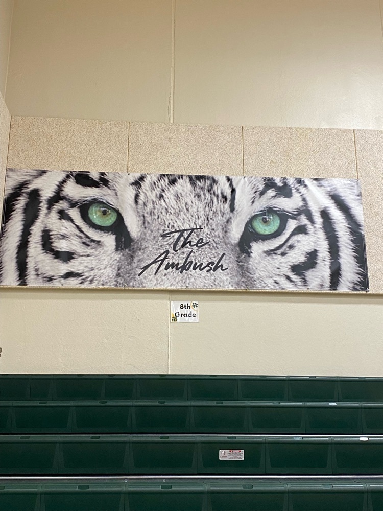 Student section banner.