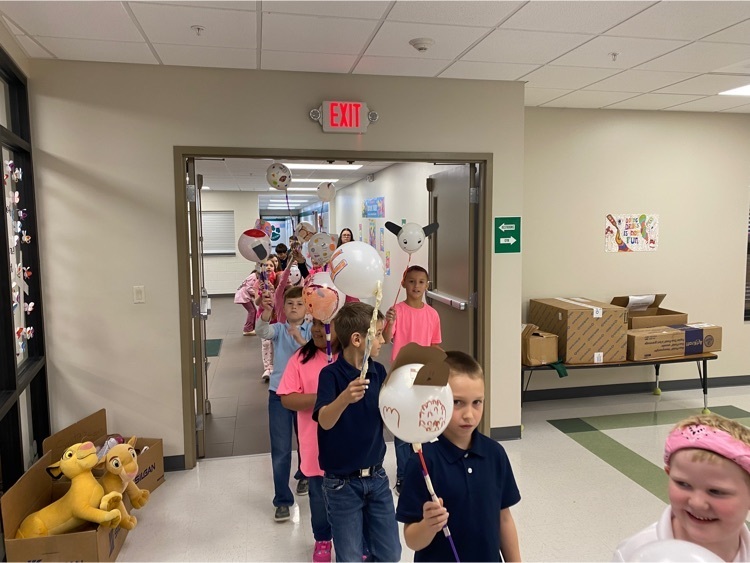 Balloon Parade down the hall.