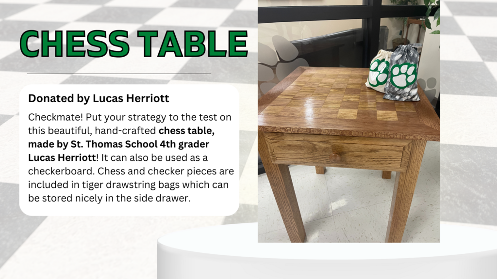 Herriott Chess/Checker Table